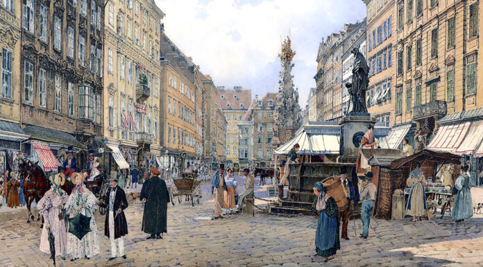 Johann Nepomuk Hummel, Op. 35 Der Graben in Wien. Rudolf von Alt
