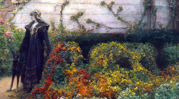 “Pelléas et Mélisande” di Maurice Maeterlinck Sarah Bernhardt as Mélisande. Georges Jules Victor Clairin