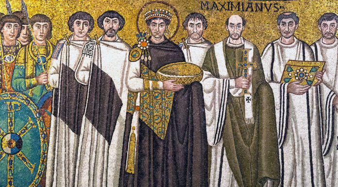 “Giustino” di Pietro Metastasio Mosaico nella basilica ravennate di San Vitale raffigurante l’imperatore Giustiniano