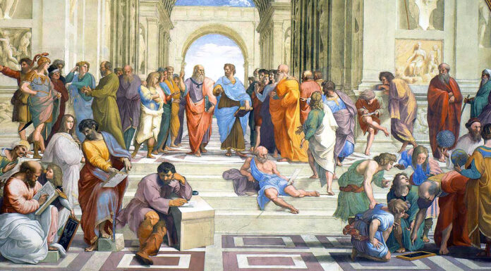 “La filosofia nelle scuole secondarie” di Albino Nagy “Scuola di Atene” di Raffaello Sanzio