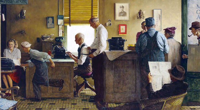 “L’imbecille” di Luigi Pirandello Norman Rockwell Visits a Country Editor
