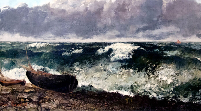 “Le isole Aran” di John Millington Synge The Stormy Sea, Gustave Courbet (1869)