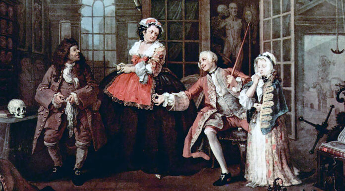 “Il finto medico” di Francesco Cerlone Visit with the Quack Doctor. William Hogarth