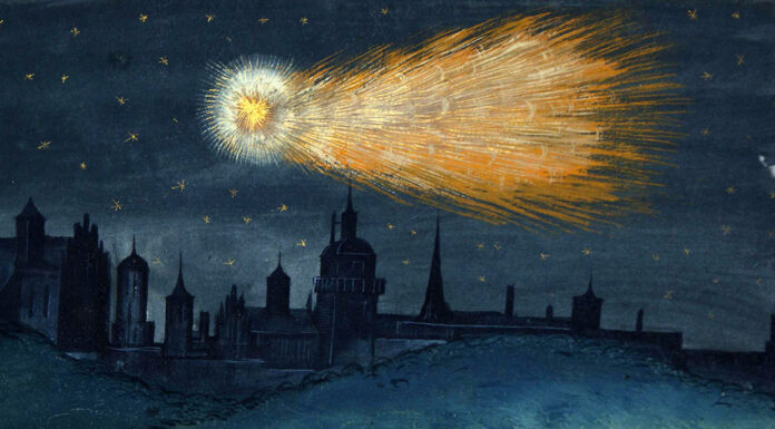 “De tribus cometis anni 1618” di Orazio Grassi Augsburger Wunderzeichenbuch, Folio 52