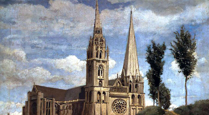 “Della architettura gotica” di Carlo Troya Jean-Baptiste-Camille Corot. The Cathedral of Chartres