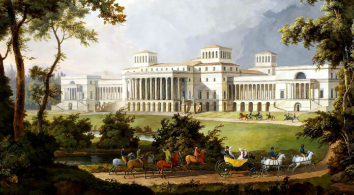 Haydn. “Sinfonia n° 40” Projected garden facade (not completed) for Esterházy Palace. Albert Christoph Dies (1755–1822)