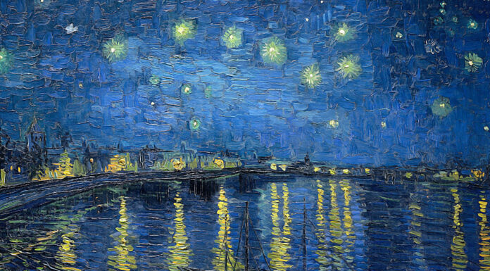 “Viaggio notturno intorno alla mia camera” di Xavier de Maistre Nuit Étoilée sur le Rhône, par Vincent van Gogh (1888)