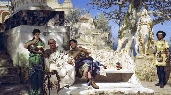 “Tizio Caio Sempronio” di Anton Giulio Barrili The patrician’s siesta. Henryk Siemiradzki