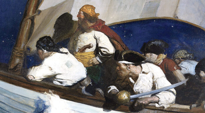 “Il Corsaro Giallo, ovvero I filibustieri della Lumaca” di Yambo “Oh, Morgan’s men are out for you; and Blackbeard–buccaneer!…”. Newell Convers Wyeth