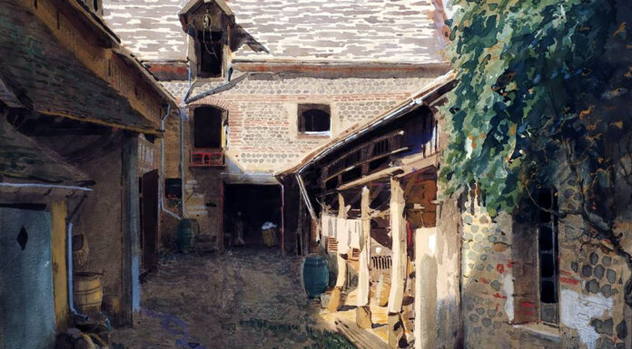 “La letteratura ladina del Friuli” di Bindo Chiurlo Village courtyard in France. Ivan Kramskoi