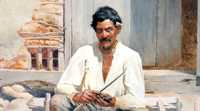 “Le terre del Sacramento” di Francesco Jovine Caipira Chopping Tobacco (Sketch), Jose Ferraz de Almeida Junior (1893)
