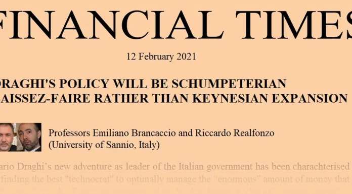 Sul Financial Times una critica a Draghi Sul Financial Times una critica a Draghi