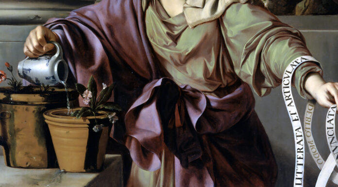 “Una questione di grammatica razionale” di Giuseppe Peano Allegory of Grammar. Laurent de La Hyre