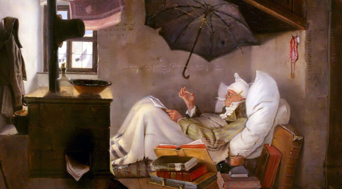 “Il denaro” di Yvan Goll The poor poet di Carl Spitzweg