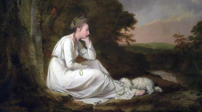 “Fior di gardenia” di Cordelia Maria, from Sterne. Joseph Wright of Derby (1734–1797)