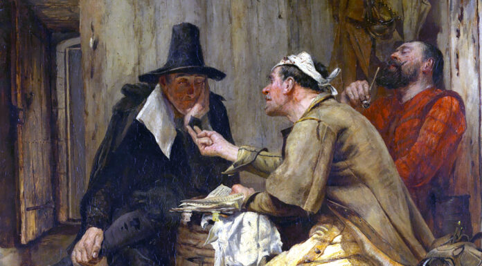 “Il cavaliere della taverna” di Rafael Sabatini Cromwell's Saints, John Pettie (1862)