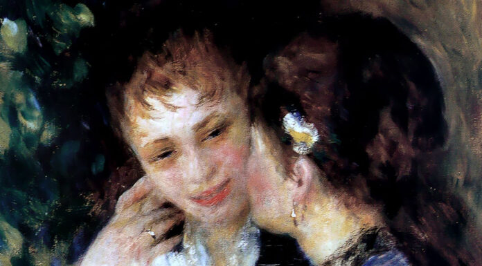 “La bella estate” di Cesare Pavese Confidences, Pierre-Auguste Renoir (1878)