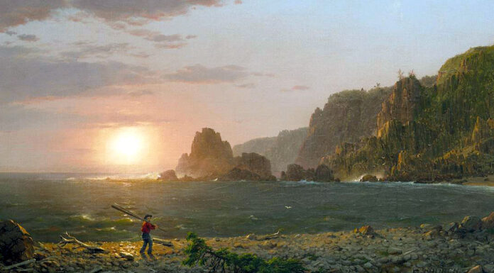“L’isola misteriosa” di Jules Verne Grand Manan Island, Bay of Fundy, Frederic Edwin Church (1852)