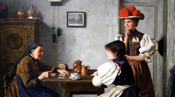 “Occultismo e divinazione” di Piero Martinetti La cartomante, di Alma Erdmann, 1900