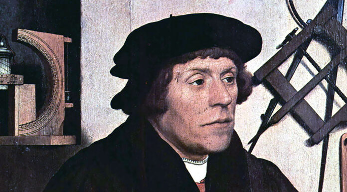 “Che cos’è la matematica?” di Alessandro Padoa Portrait of Nicholas Kratzer, Hans Holbein the Younger (1528)