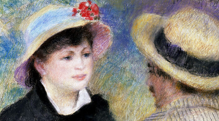 “Colline, filosofo” e “Il ritratto di Musetta” di Carlo Veneziani Boating Couple (Aline Charigot and Renoir), Pierre-Auguste Renoir (1881)