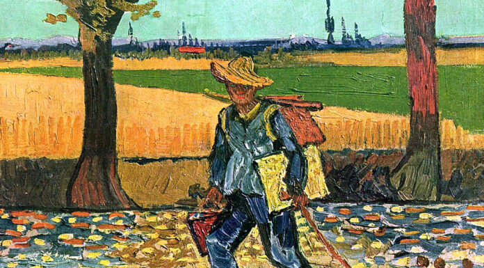“Paesi tuoi” di Cesare Pavese Selfportrait on the Road to Tarascon (The Painter on His Way to Work), Vincent van Gogh (1888)