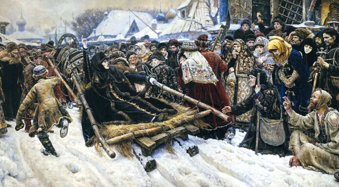 “Michele Strogoff” e “Un dramma al Messico” di Jules Verne Boyarynya Morozova, Vasily Surikov (1887)