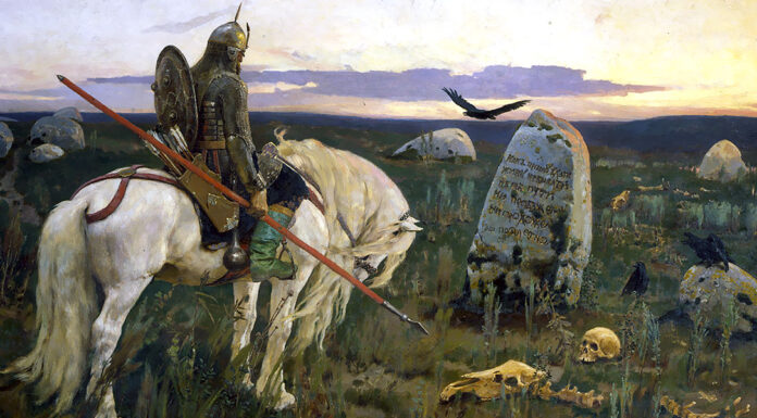 “Le cinque rose” di Arthur Conan Doyle Knight at the Crossroads. Viktor Vasnetsov