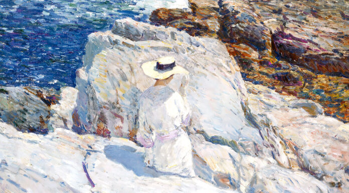 “Dopo il verdetto” di Robert Smythe Hichens The South Ledges, Appledore. Frederick Childe Hassam
