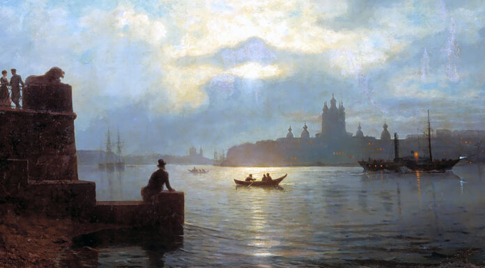 Nuovo ePub. “Le notti bianche” di Fëdor Dostoevskij Moonlit night at Neva. Lev Lagorio