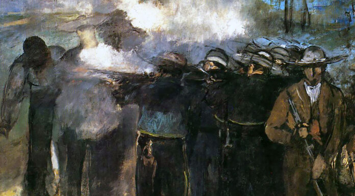 “Una pagina di storia” di Daniele Oberto Marrama Study for “The Execution of Emperor Maximilian”. Edouard Manet