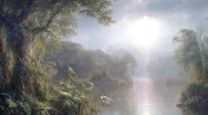“Un capitano di quindici anni” di Jules Verne The River of Light, Frederic Edwin Church (1877)