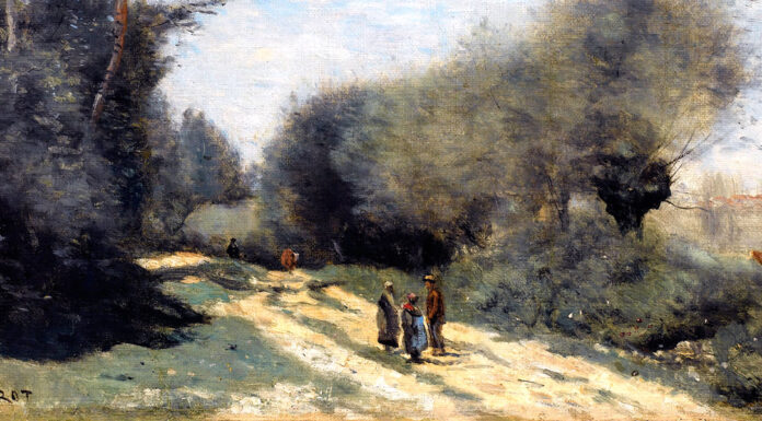 “Come dettava il cuore” di Anna Vertua Gentile Crecy en Brie Road in the Country, Camille Corot