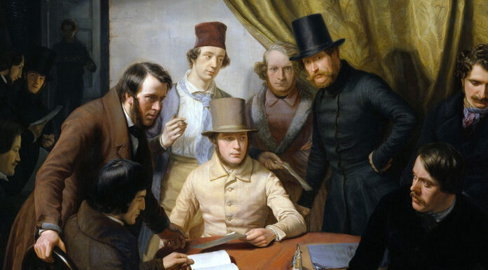 “Romanticismo” di Gerolamo Rovetta Günther Gensler, Die Mitglieder des Hamburger Künstlervereins (1840)