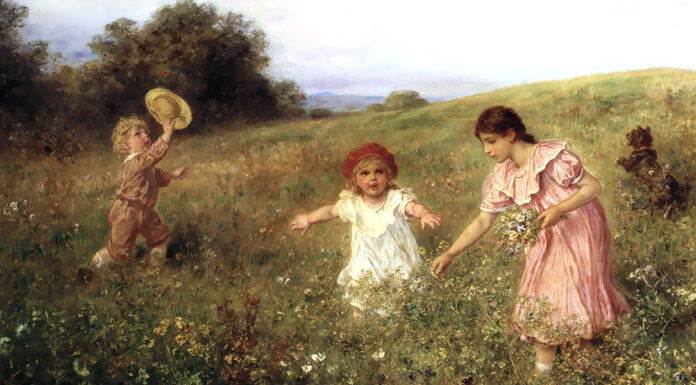 “Luciana” di Anna Vertua Gentile In the spring meadow. Ludwig Knaus