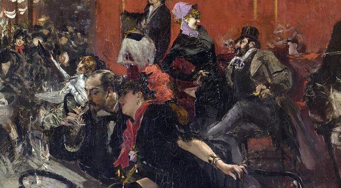 “Parassiti” di Camillo Antona Traversi Scena di Festa. Giovanni Boldini