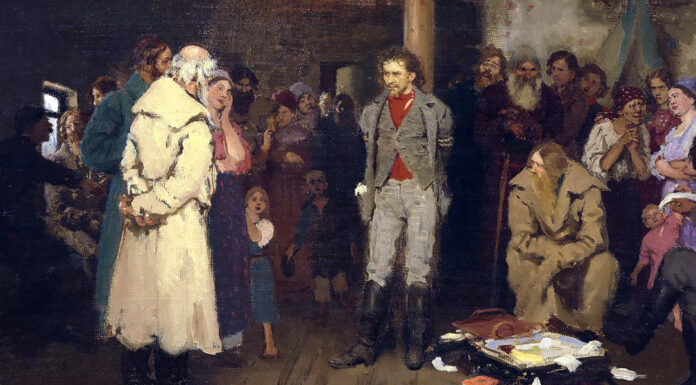 “Memorie di un rivoluzionario” di Pëtr Alekseevič Kropotkin Putting a Propagandist Under Arrest, Ilya Repin (1878)