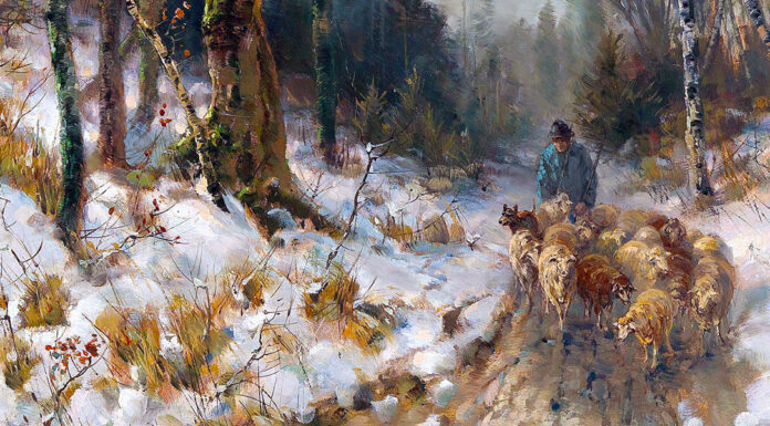 Nuovo ePub. “Il dono di natale” di Grazia Deledda “Schäfer am Heimweg (Il pastore che torna a casa), 1933” di Désiré Thomassin