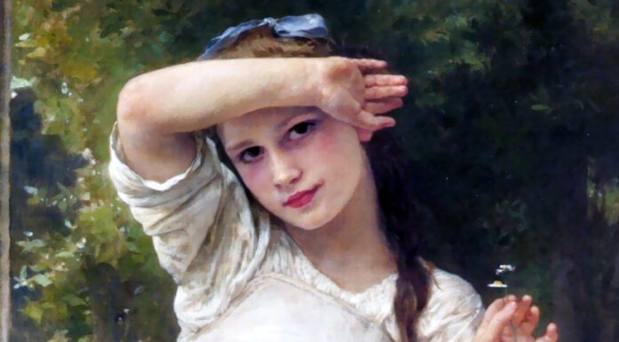 “Eva ed il paracadute” di Pia Rimini Marguerite, William-Adolphe Bouguereau (1903)