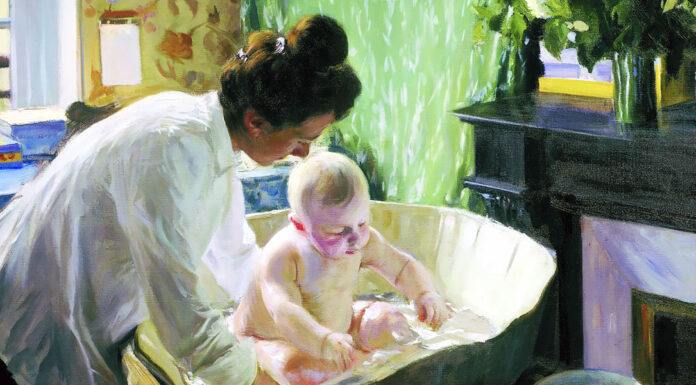 “Mio figlio!” di Salvatore Farina “Mattina” (1904). Boris Kustodiev