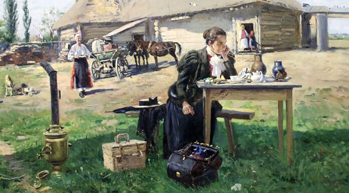 “Letizia e Sandro” di Anna Vertua Gentile Teacher Visiting a Village. Vladimir Makovsky