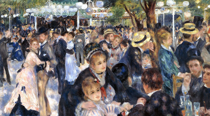 “Vita di Bohème” di Henry Murger Dance at Moulin de la Galette, Pierre-Auguste Renoir (1876)