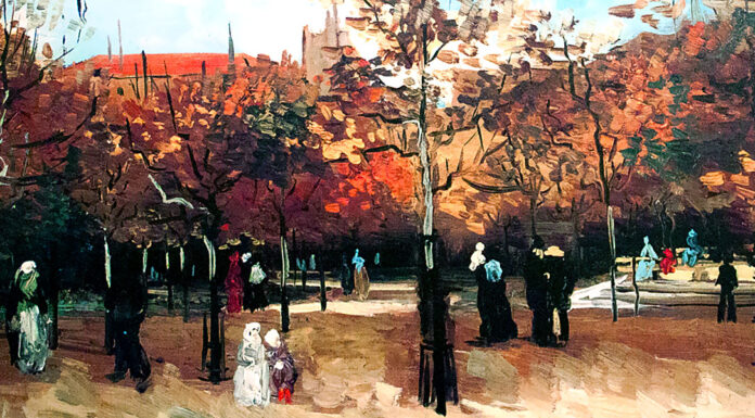 “Maria” di Anna Vertua Gentile The Bois de Boulogne with People Walking, Vincent van Gogh (1886)