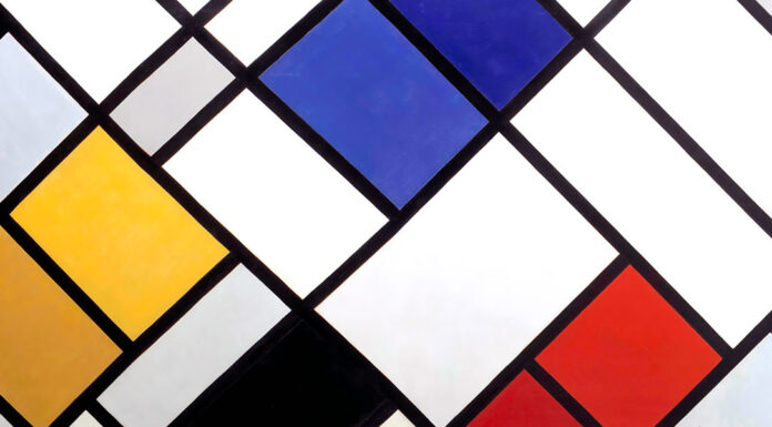 “La geometria basata sulle idee di punto e distanza” di Giuseppe Peano Counter-composition XVI. Theo van Doesburg
