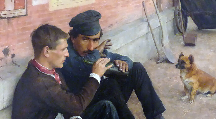 Nuovo ePub: “Prima che il gallo canti” di Cesare Pavese “Les Buveurs ou le travail du lundi (1884)” di Émile Friant