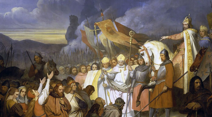 “Storia di Carlomagno. Volume primo” di Jean Baptiste Honoré Raymond Capefigue Charlemagne à Paderborn, Ary Scheffer (1837)