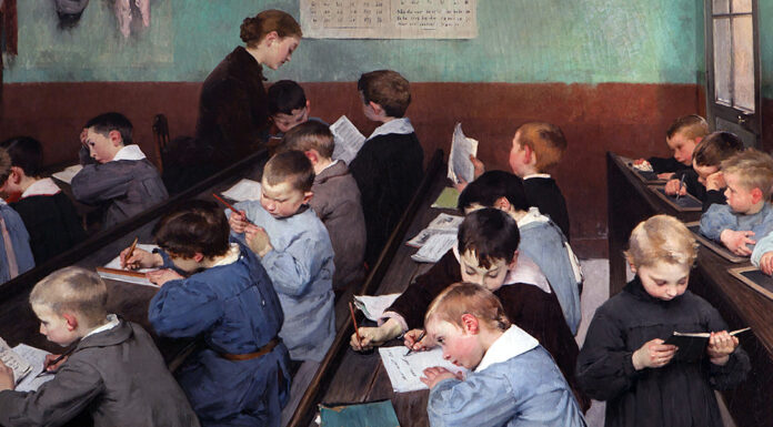 “Credere” di Renzo Pezzani En classe, le travail des petits. Jean Geoffroy