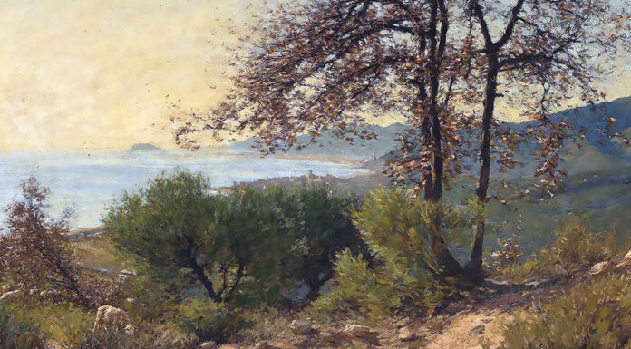“Interpretazioni” di Giovanni Descalzo A Ligurian landscape. Henry Herbert La Thangue