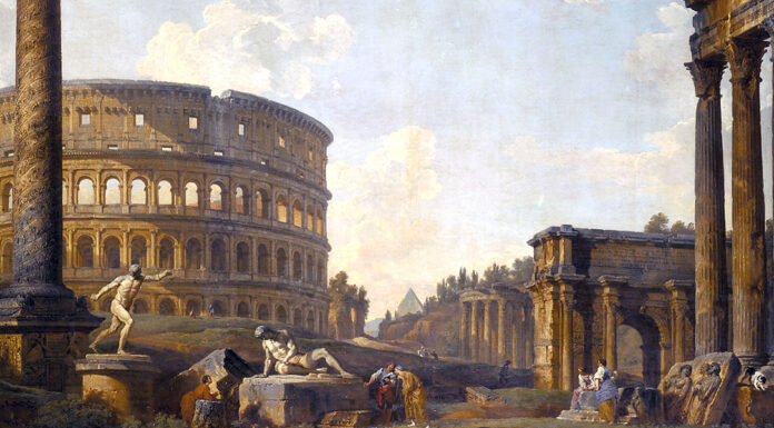 Clementi. Sonata Op. 12 n° 1 Roman Capriccio: The Colosseum and Other Monuments. Giovanni Paolo Panini