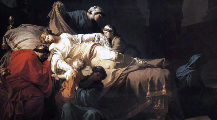Mozart. Popoli di Tessaglia Alceste mourante. Jean-François-Pierre Peyron